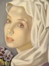 Tamara De Lempicka Ragazza con viole del pensiero 1945
